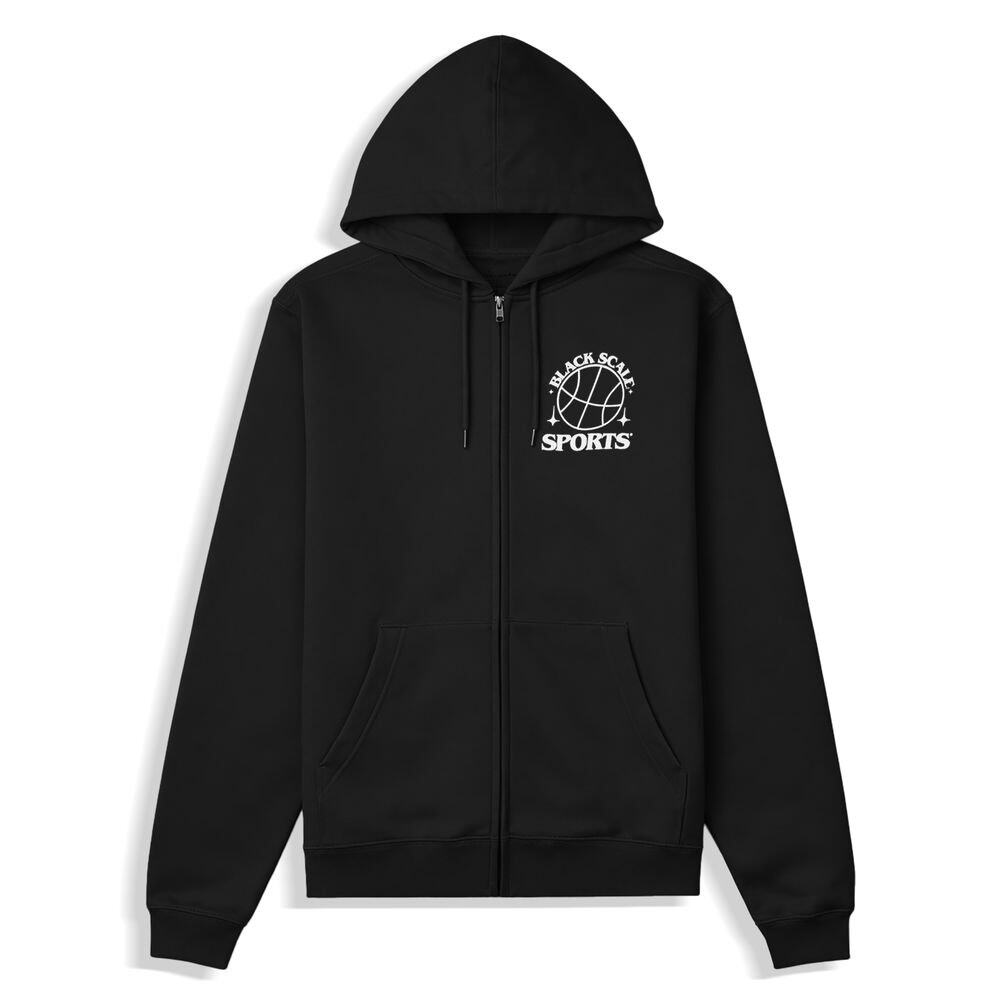 Black Scale BS Sports Full Zip Hoodie Jacket Size Small Black New With Labels